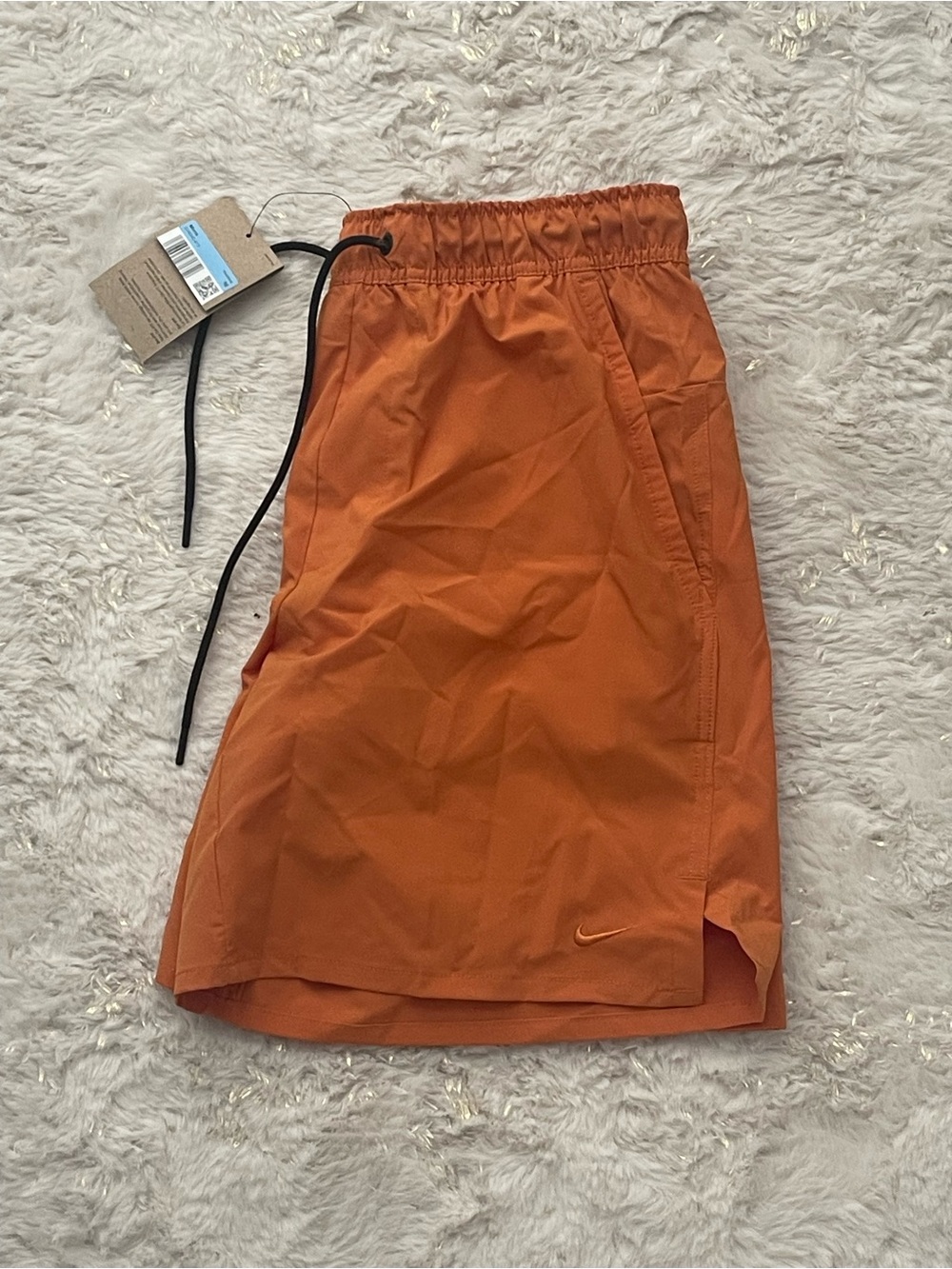 NIKE SHORTS MEDIUM BURNT ORANGE MENS ATHLETIC BRONZE NEW NO LINER